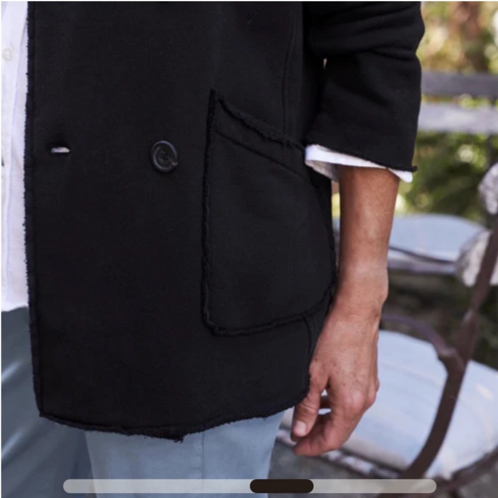 Frank & Eileen Belfast English Peacoat - size medium in Royal Navy - Picture 2 of 12